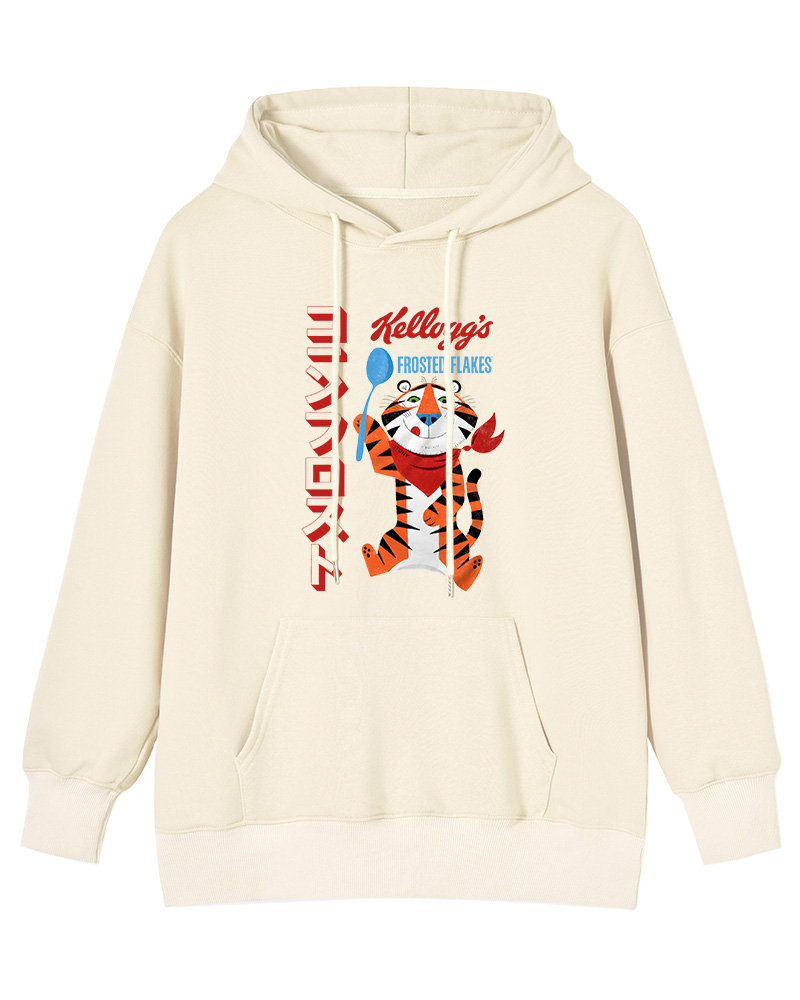 TheRetroTee Frosted Flakes Tony the Tiger Ringer Cotton Hoodie