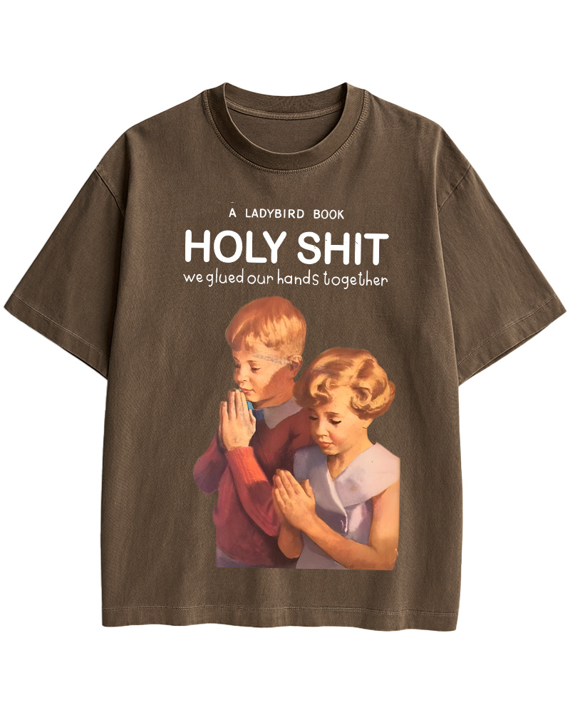 TheRetroTee Holy Shit 1950s Cotton T-Shirt