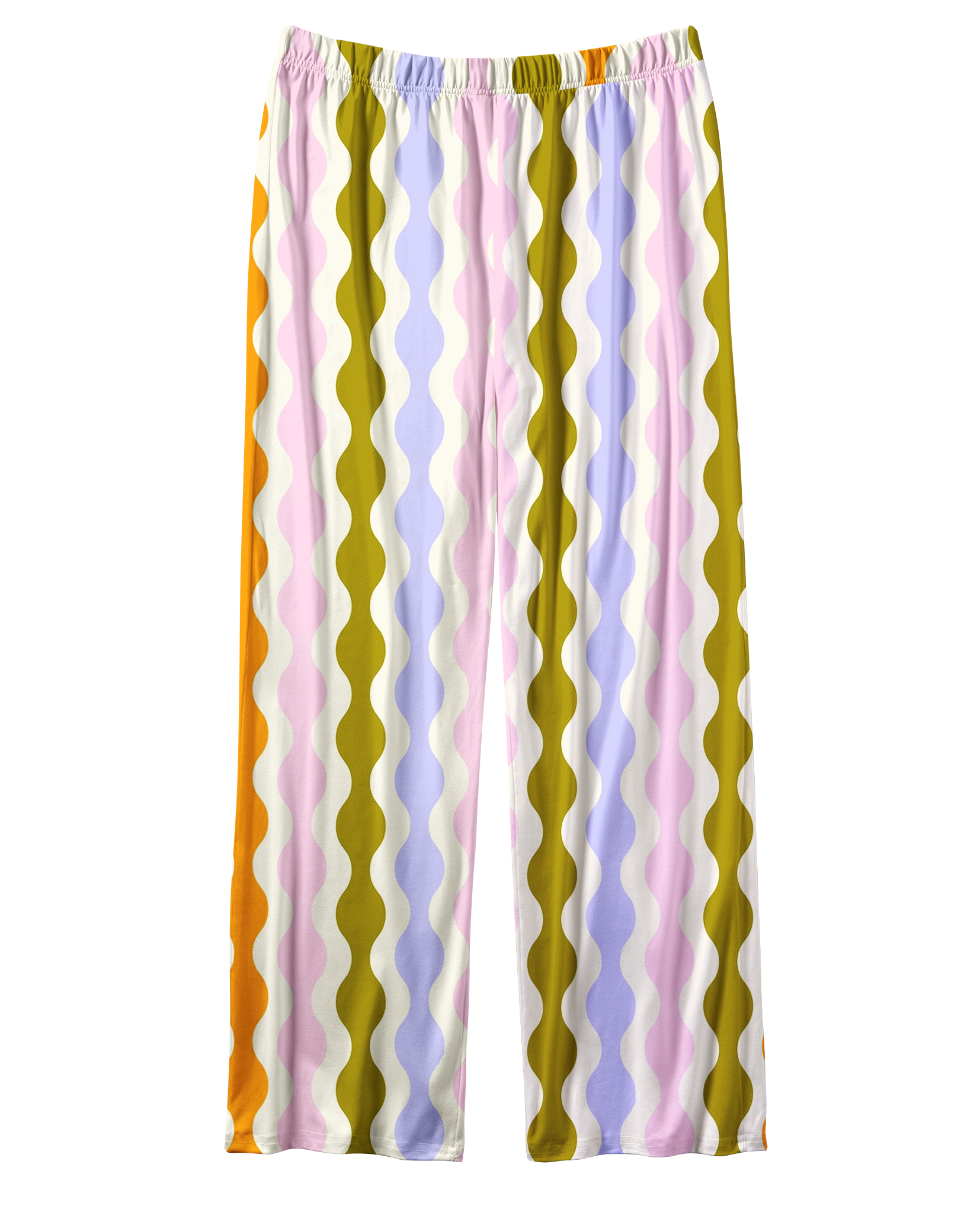 TheRetroTee Retro Wavy Stripe Groove Vintage Pajama Set