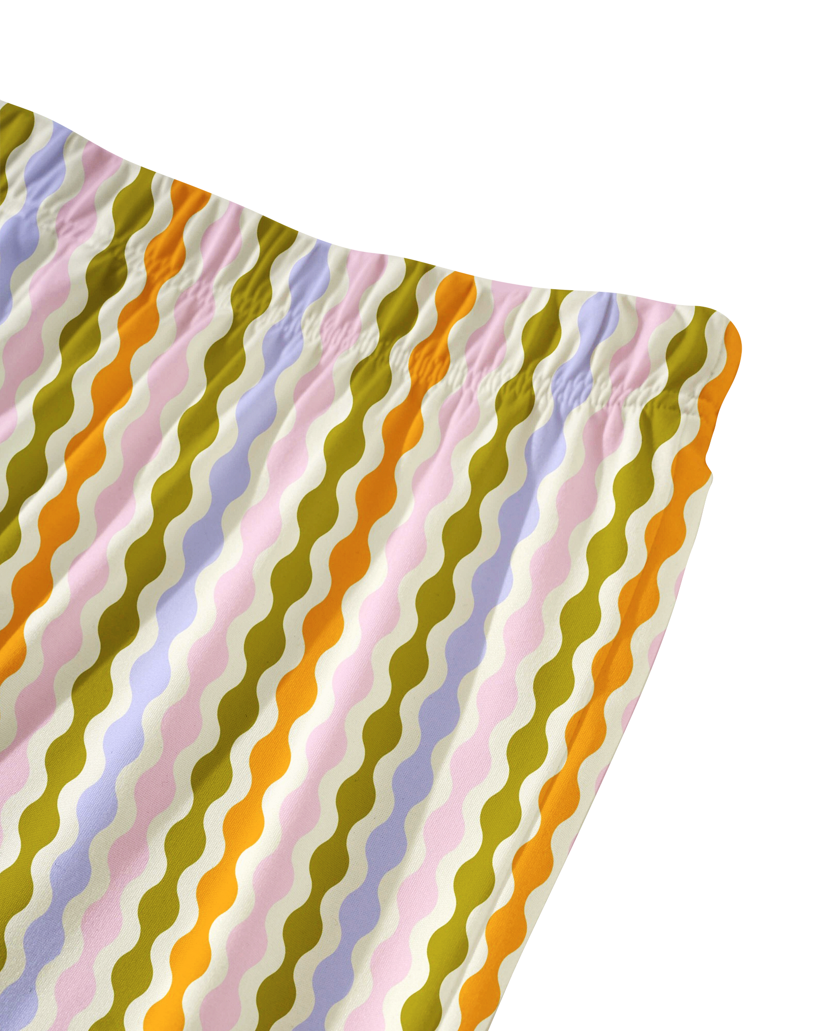 TheRetroTee Retro Wavy Stripe Groove Vintage Pajama Set