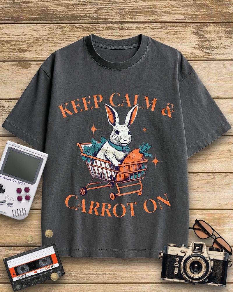 TheRetroTee Funny Rabbit Cotton T-Shirt