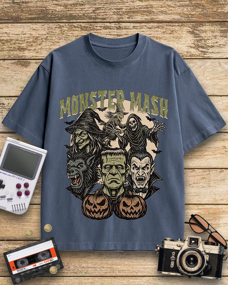 TheRetroTee Monster Mash 1960s Cotton T-Shirt