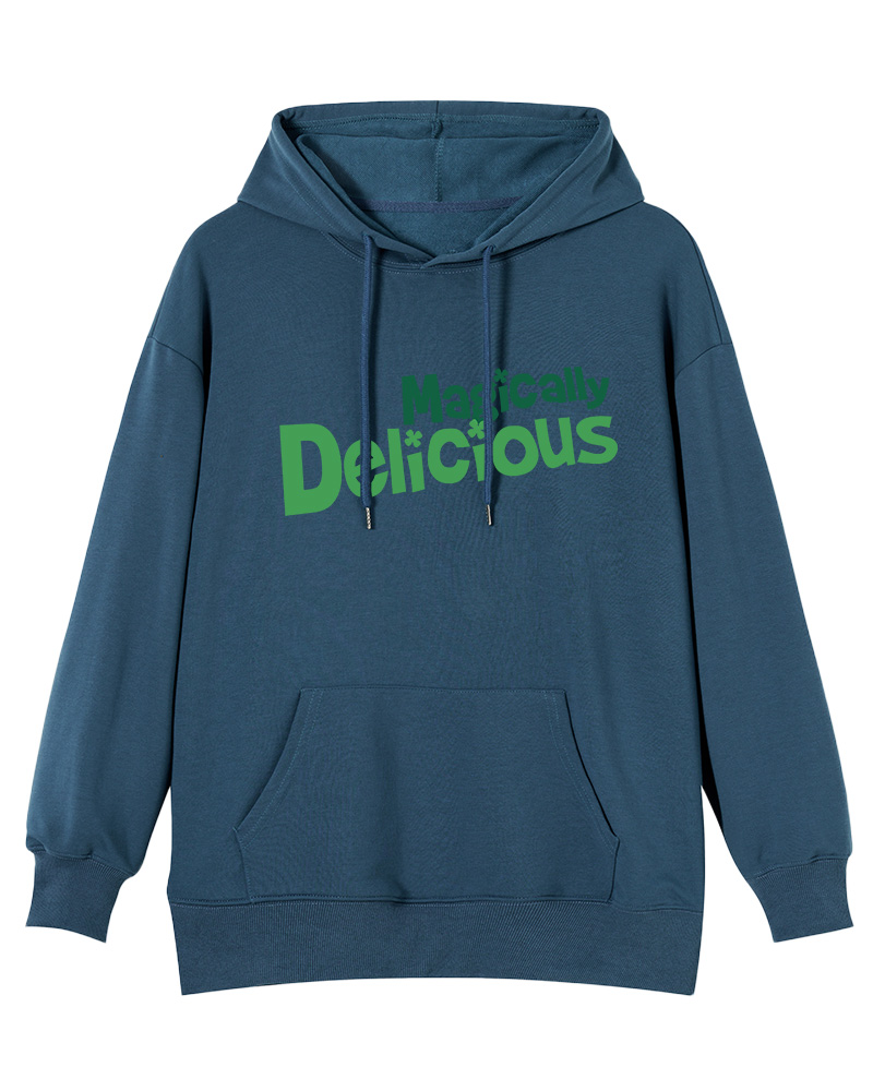 TheRetroTee Magically Delicious Juniors 1970s Cotton Hoodie