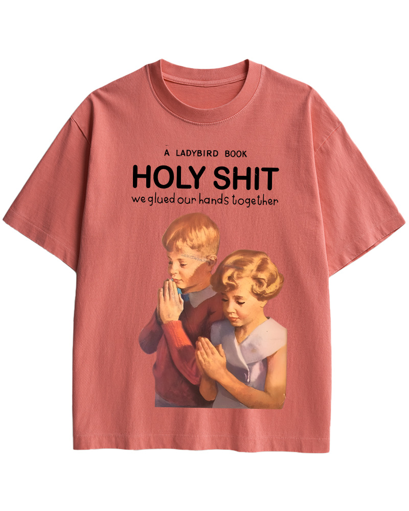 TheRetroTee Holy Shit 1950s Cotton T-Shirt