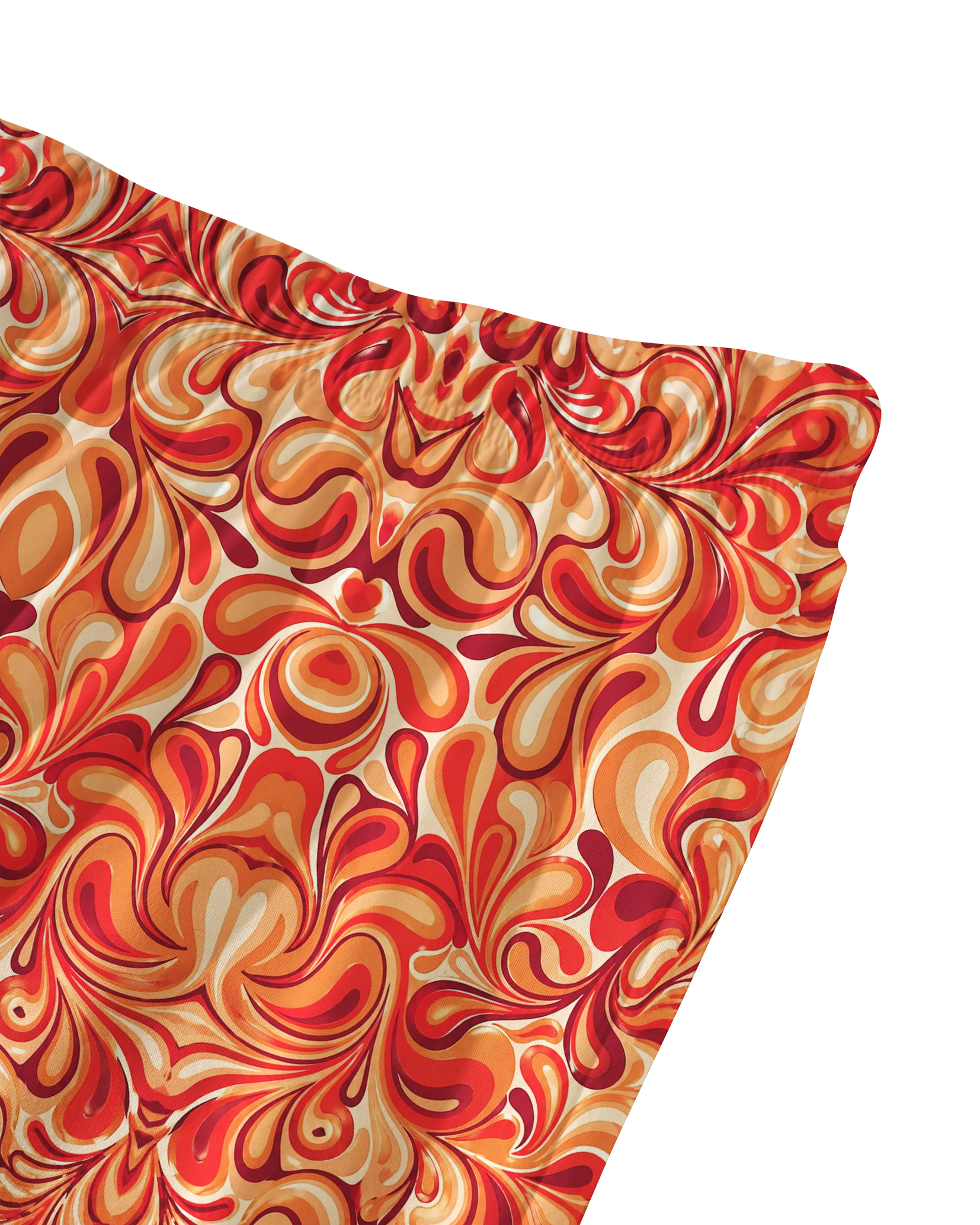 TheRetroTee 70s Psychedelic Swirl Heart Vintage Pajama Set