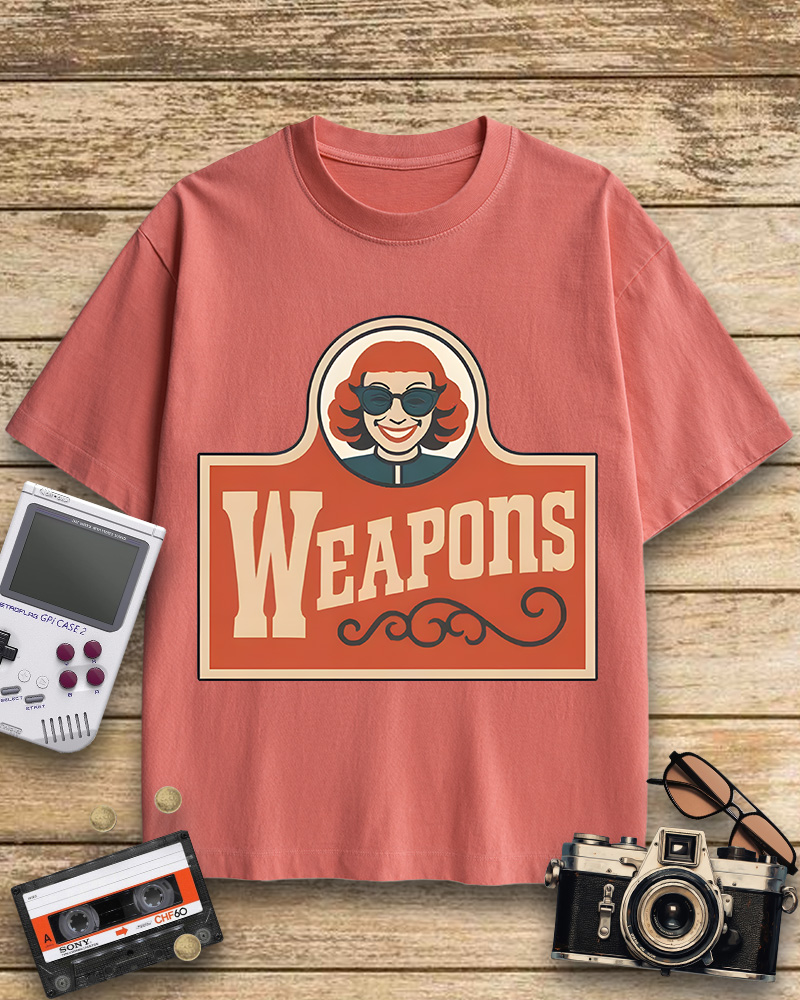 TheRetroTee Weapons Zach Cregger Wendy's 1960s Cotton T-Shirt