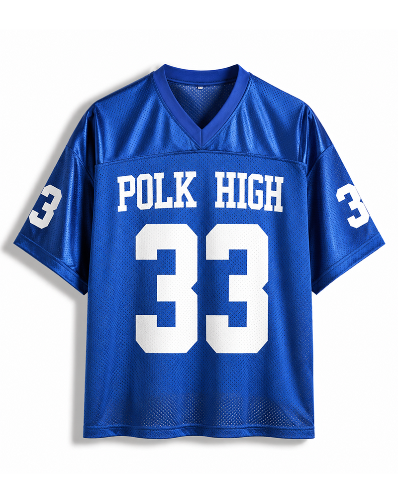 TheRetroTee Small Town #33 Football Gridiron Mesh Jersey