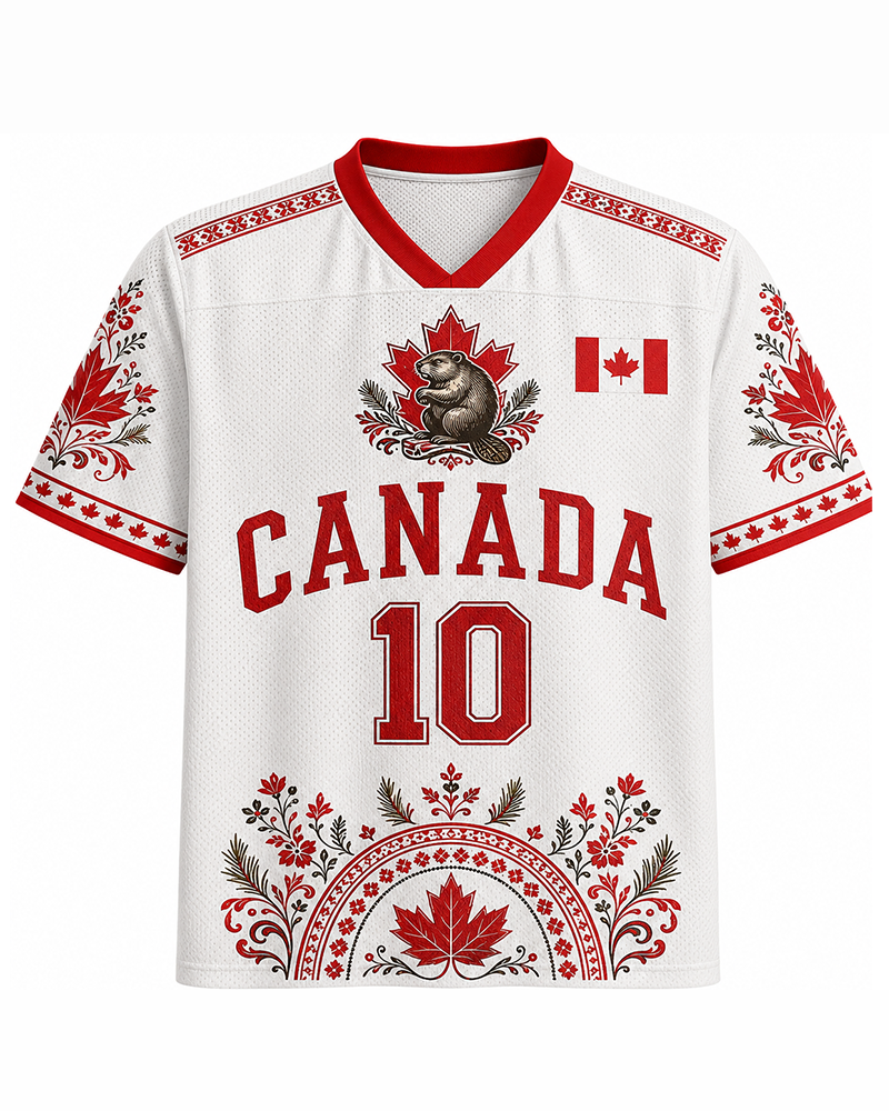 TheRetroTee 1980s Canadian Wilderness Soccer Jersey