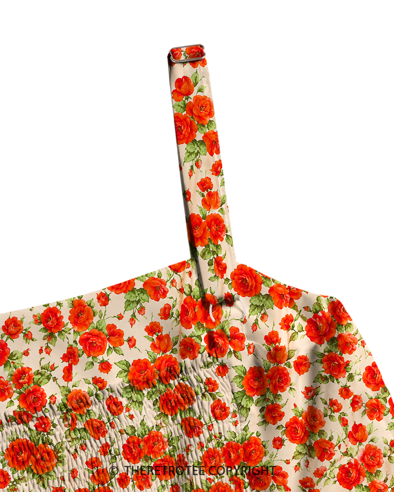 TheRetroTee ——  Vintage Straps Maxi Dress