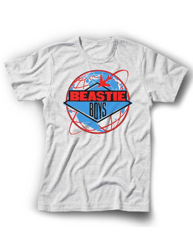 TheRetroTee 1990s Street B-Boys Globe Graphic Vintage T-Shirt