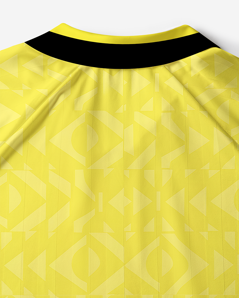 TheRetroTee Classic Brasil Brasil Yellow Polo Mesh Jersey