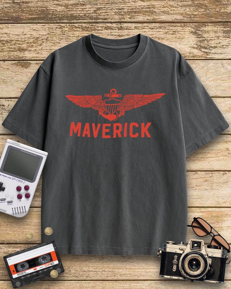 TheRetroTee Maverick. Pilot. Rebel. Legend 1980s T-Shirt