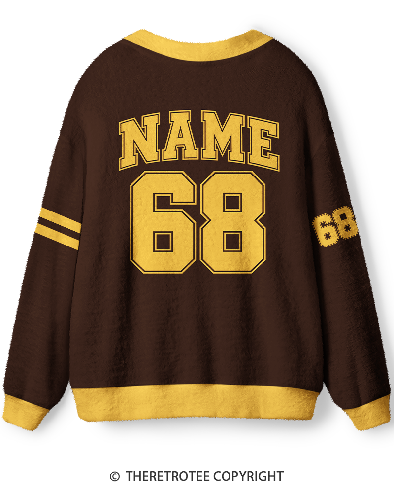 TheRetroTee Vintage Custom Campus Heritage Unisex Cardigan Sweater