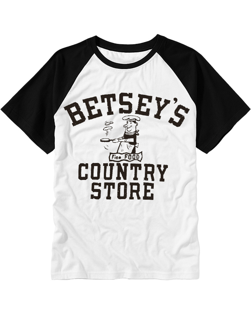 TheRetroTee 60s Country Store Raglan Baseball T-Shirt