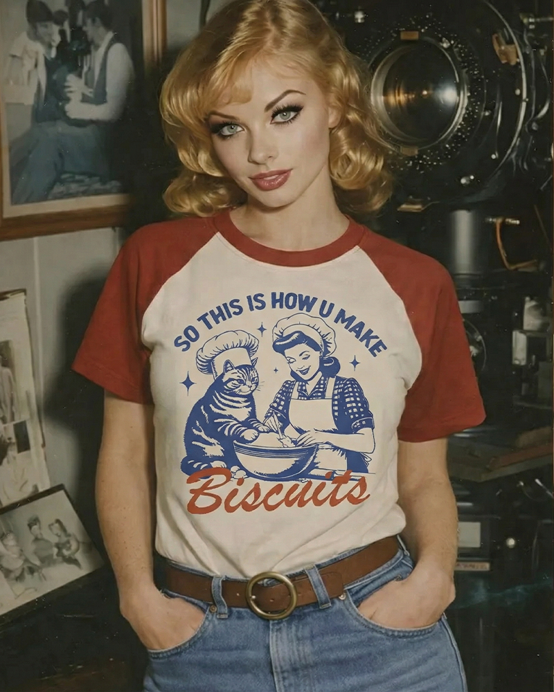 TheRetroTee Cat Mom 1960s Raglan Baseball T-Shirt