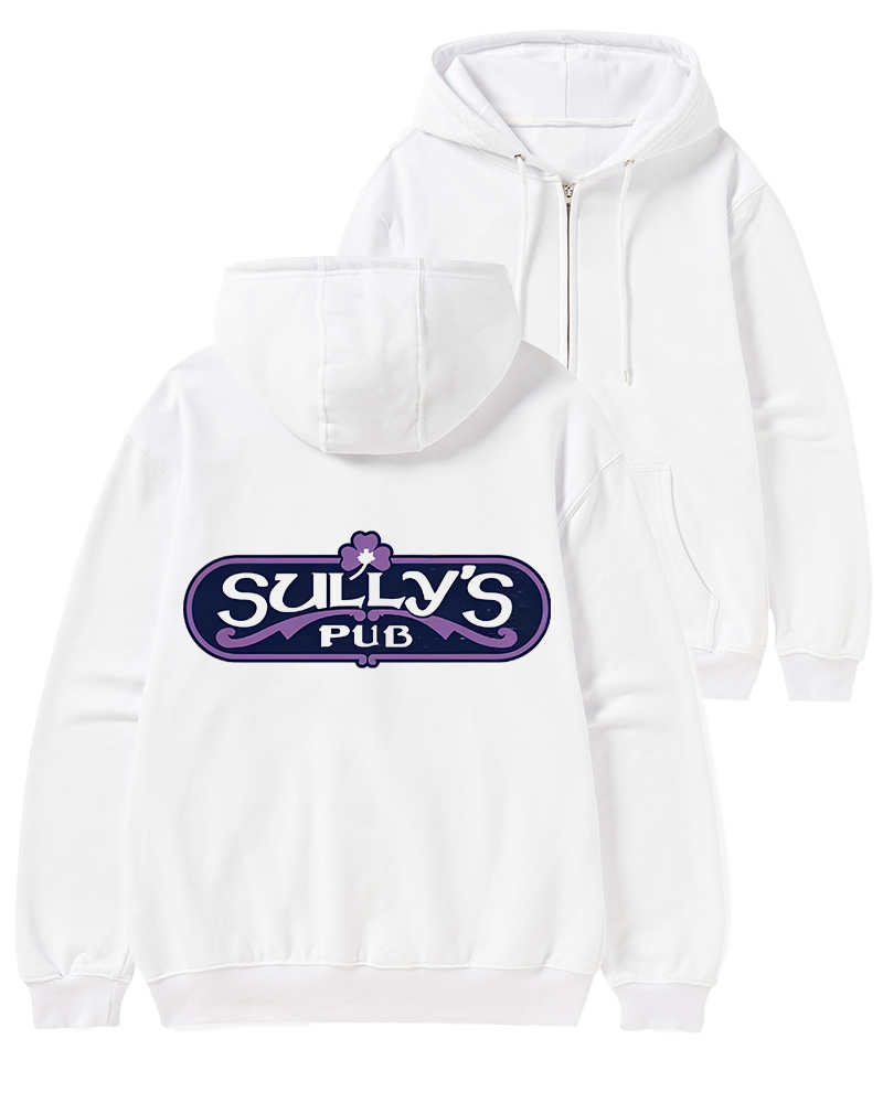 TheRetroTee Bar and Pub Culture 1970s Zip-Up Hoodie