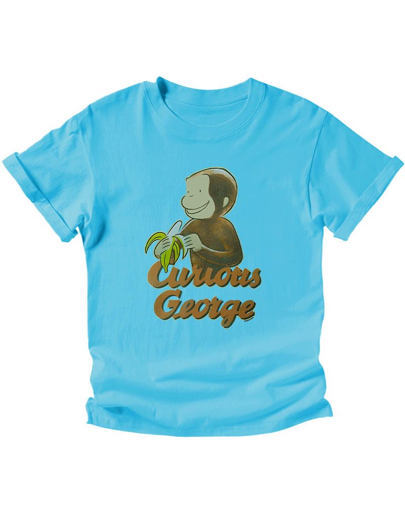 TheRetroTee Curious George Banana 1940s Kids T-Shirt