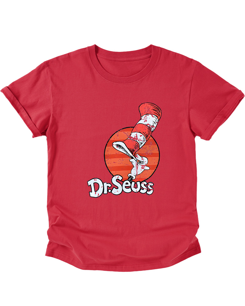 TheRetroTee Dr. Seuss Cat in the Hat 1950s Kids T-Shirt