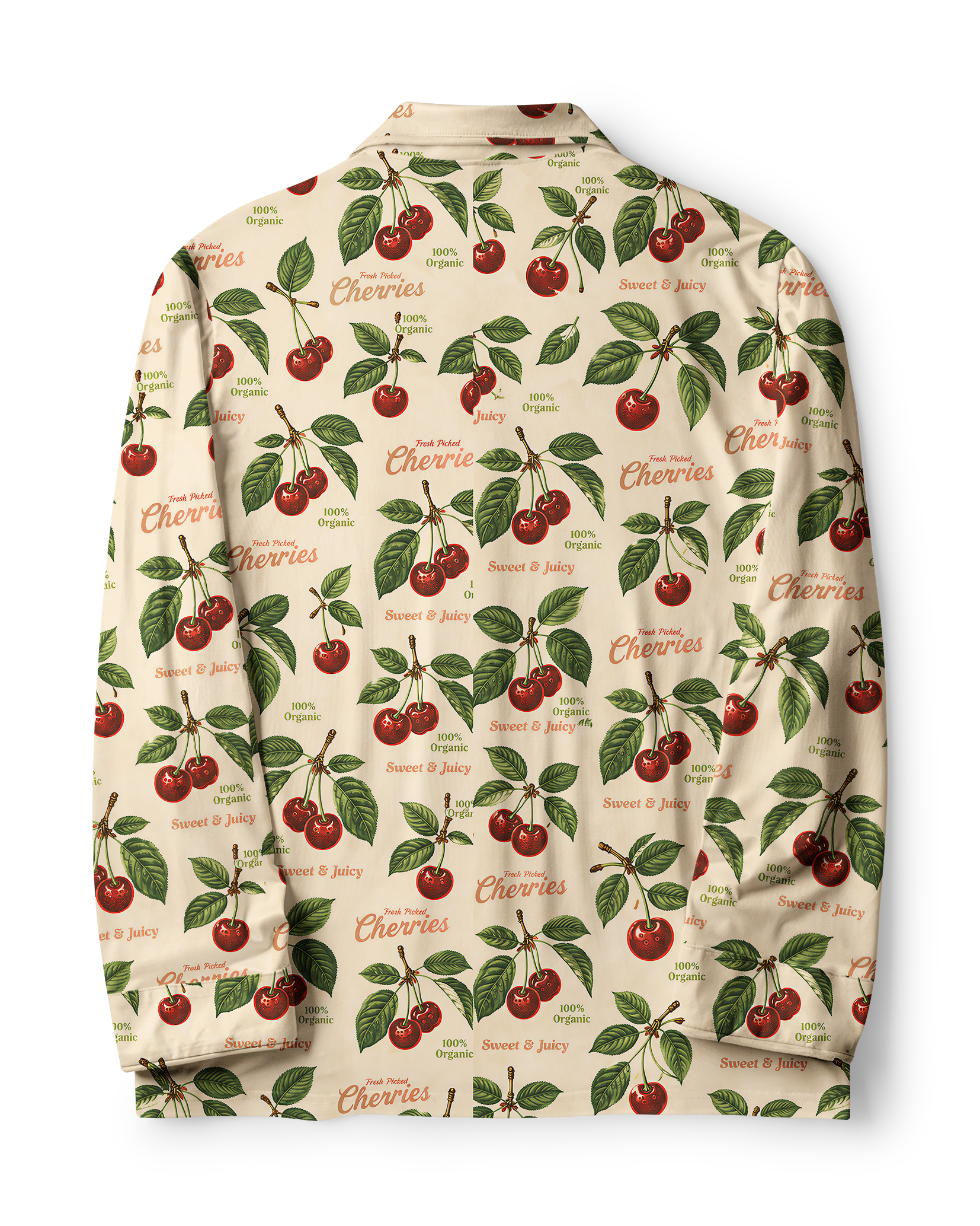 TheRetroTee Cherry Fruit Vintage Pajama Set