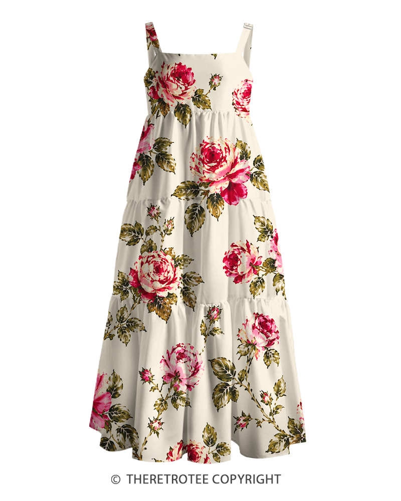 TheRetroTee ——  Vintage Straps Maxi Dress