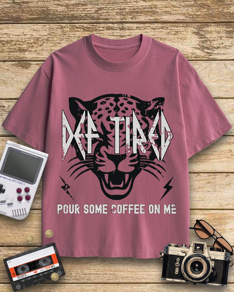 TheRetroTee Pour Some Coffee On Me 1980s Cotton T-Shirt