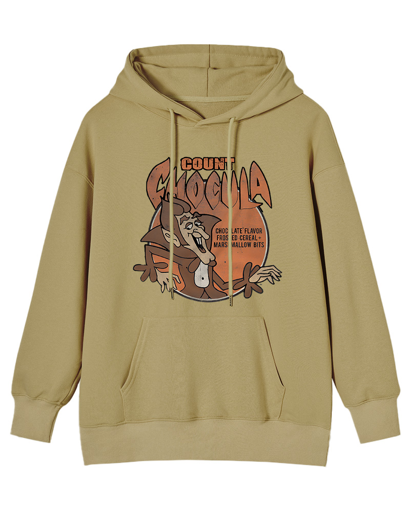 TheRetroTee Chocolate Cereal Count 1970s Nostalgic Cotton Hoodie