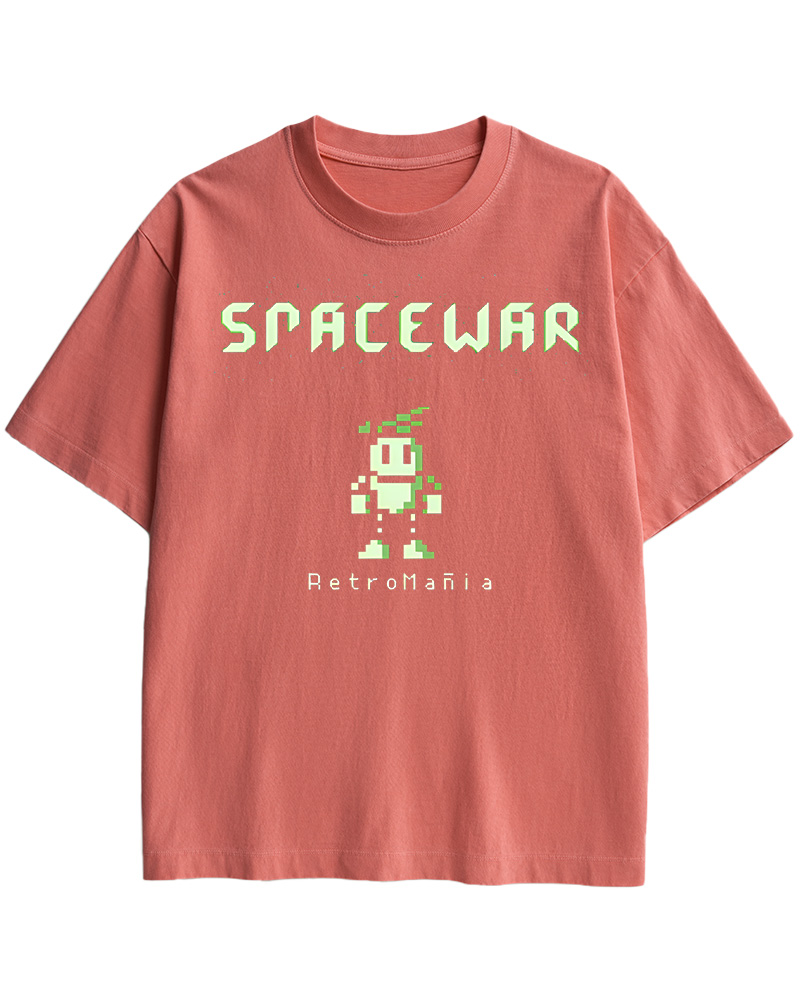 TheRetroTee Spacewar 1970s Cotton T-Shirt