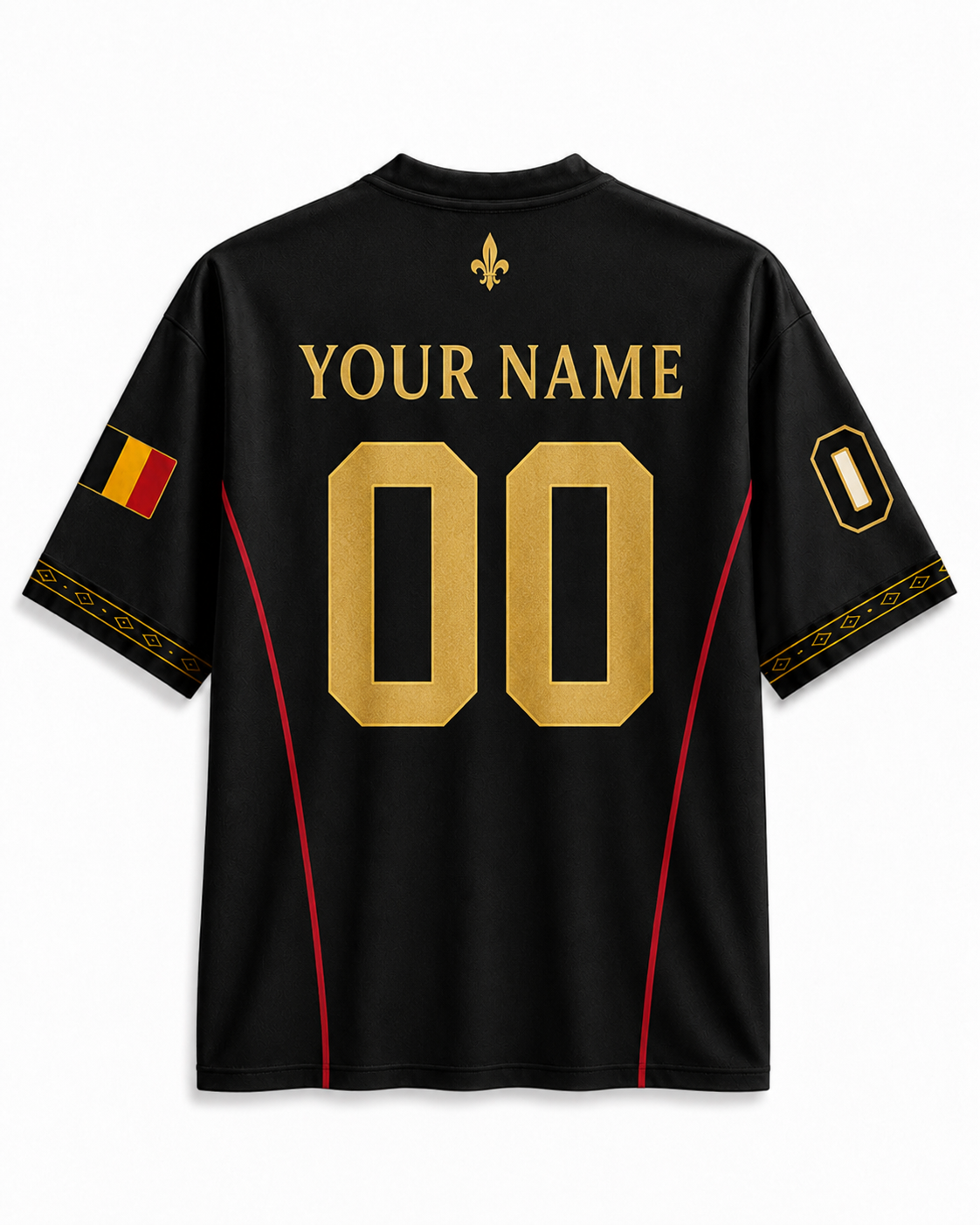 TheRetroTee 1980s Belgian Heritage Soccer Jersey