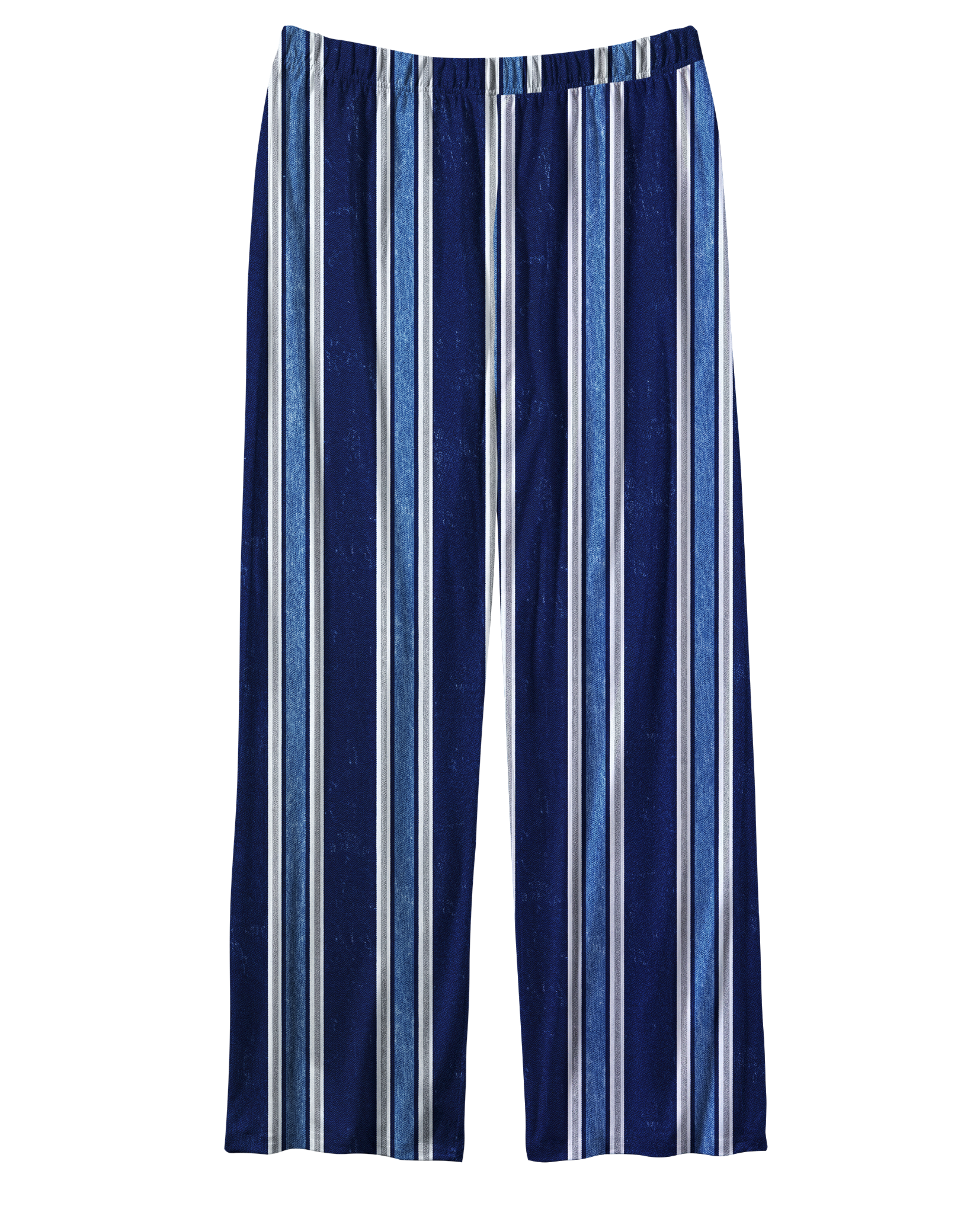 TheRetroTee Navy Faded Vertical Stripe Vintage Pajama Set