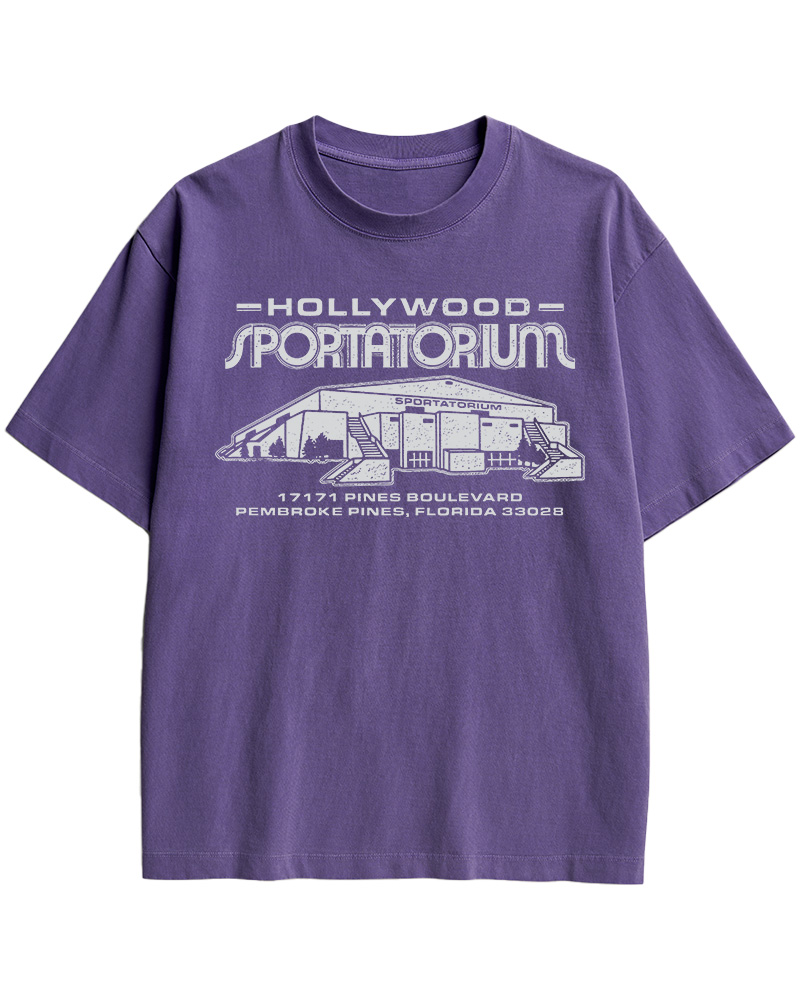 TheRetroTee Hollywood Sportatorium 1910s Cotton T-Shirt
