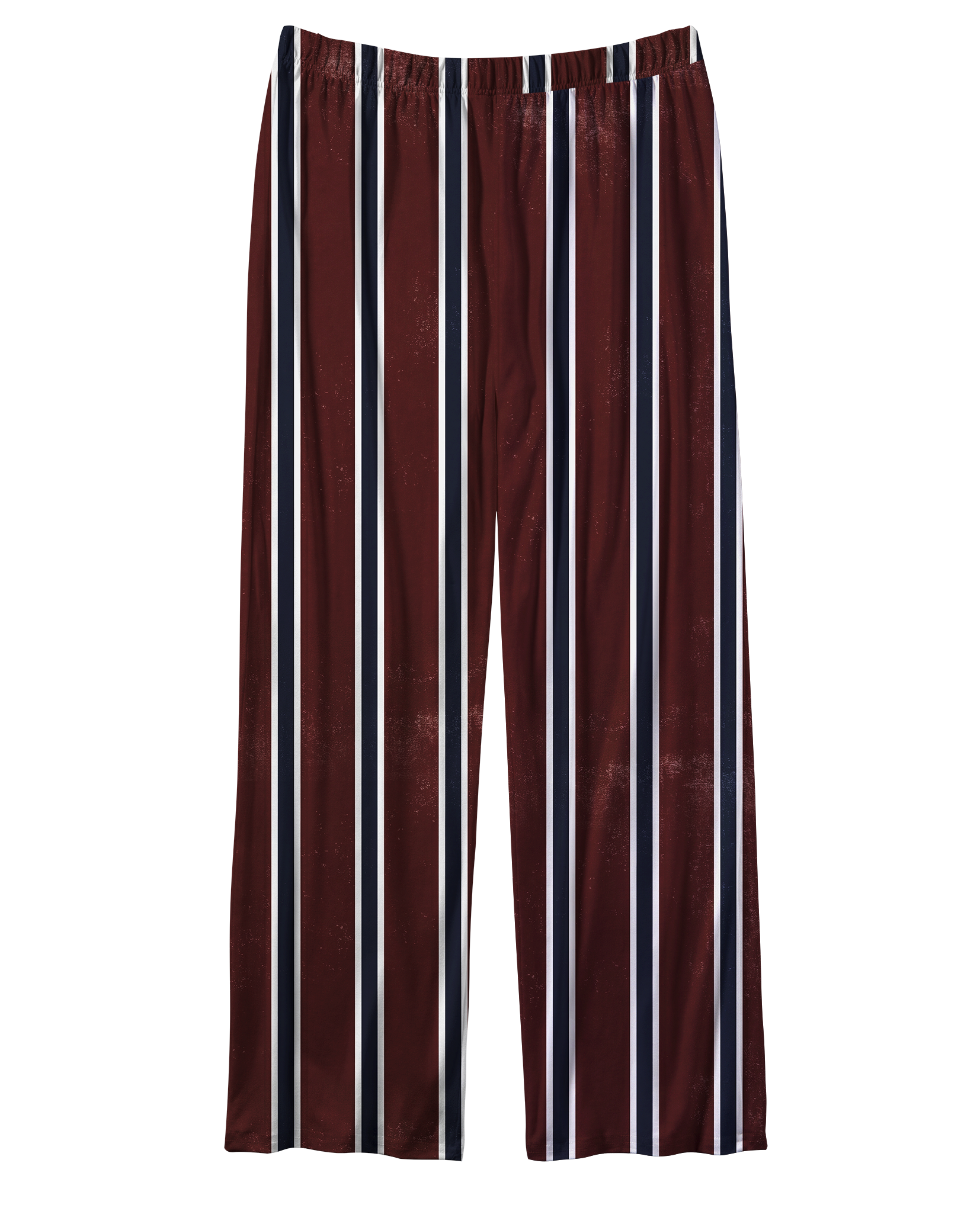 TheRetroTee Burgundy Faded Stripe Vintage Pajama Set