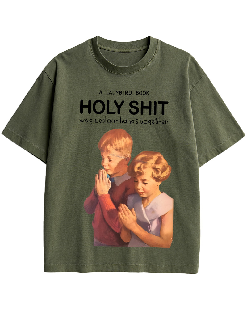 TheRetroTee Holy Shit 1950s Cotton T-Shirt