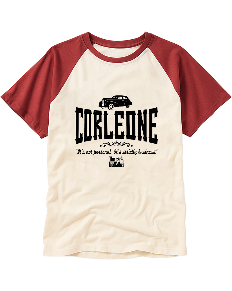 TheRetroTee Strictly Business It's Not Personal Quotes 1970s Raglan Baseball T-Shirt