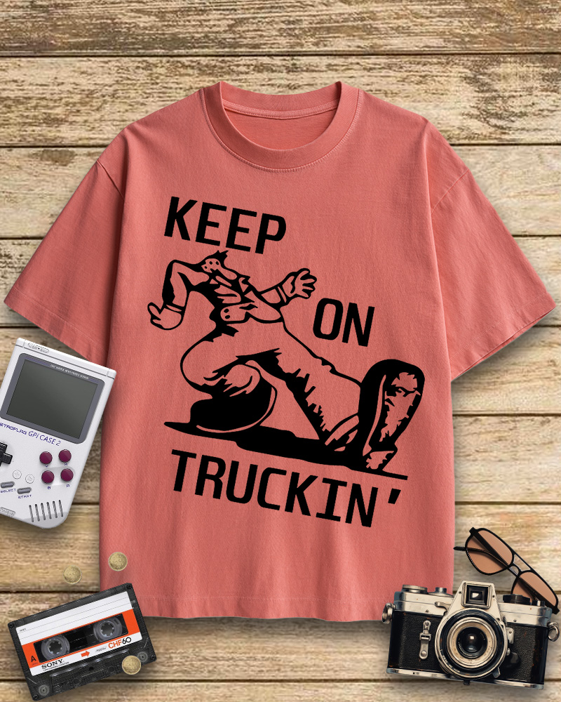 TheRetroTee 70s Keep On Truckin' Cotton T-Shirt