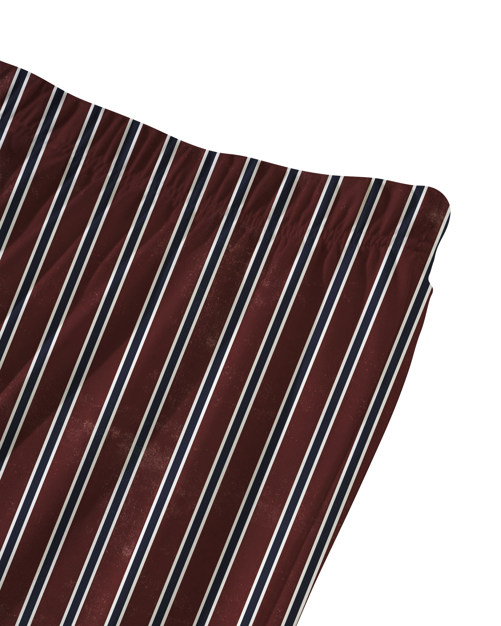 TheRetroTee Burgundy Faded Stripe Vintage Pajama Set