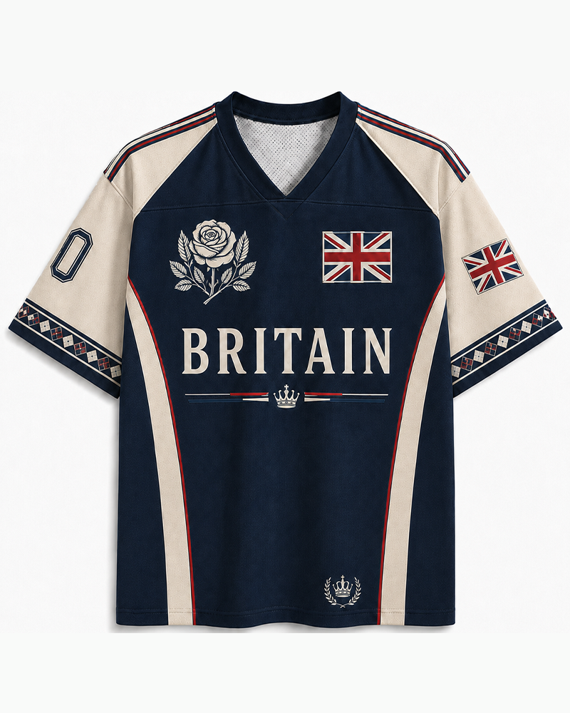 TheRetroTee 1970s British Heritage Soccer Jersey