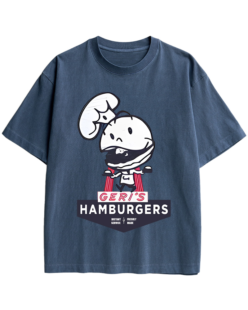 Geri's Hamburgers Rockford Unisex Retro Cotton T-Shirt
