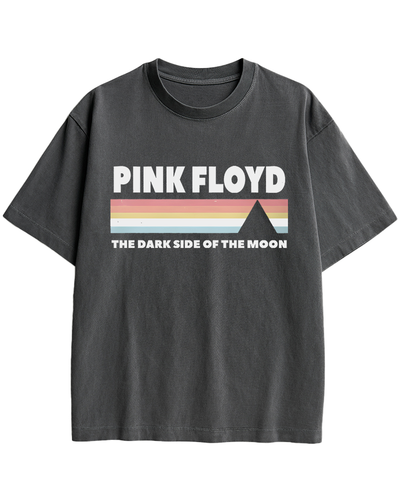 TheRetroTee Pink Floyd Dark Side of the Moon 1970s Cotton T-Shirt