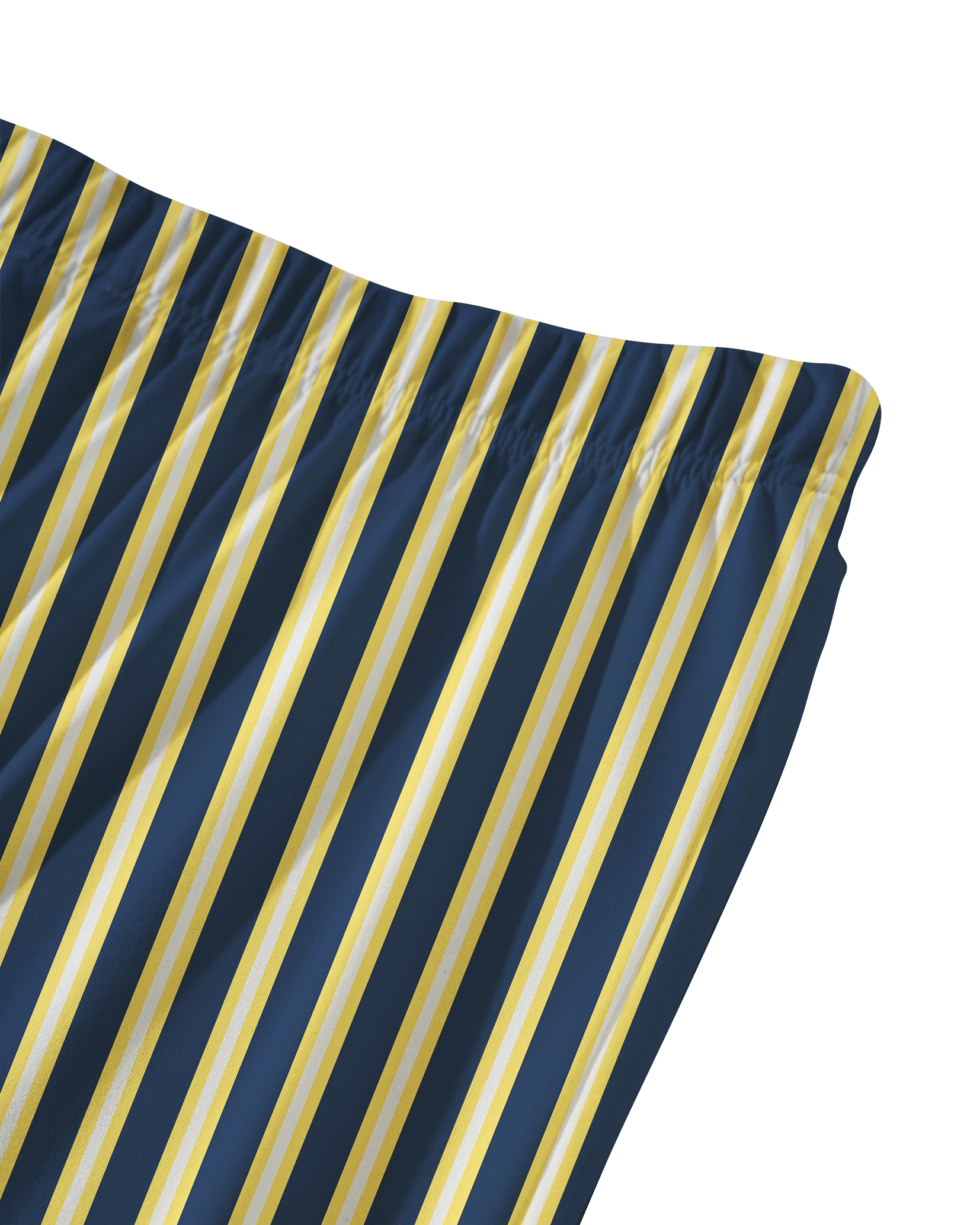 TheRetroTee Navy Golden Cream Stripe Vintage Pajama Set
