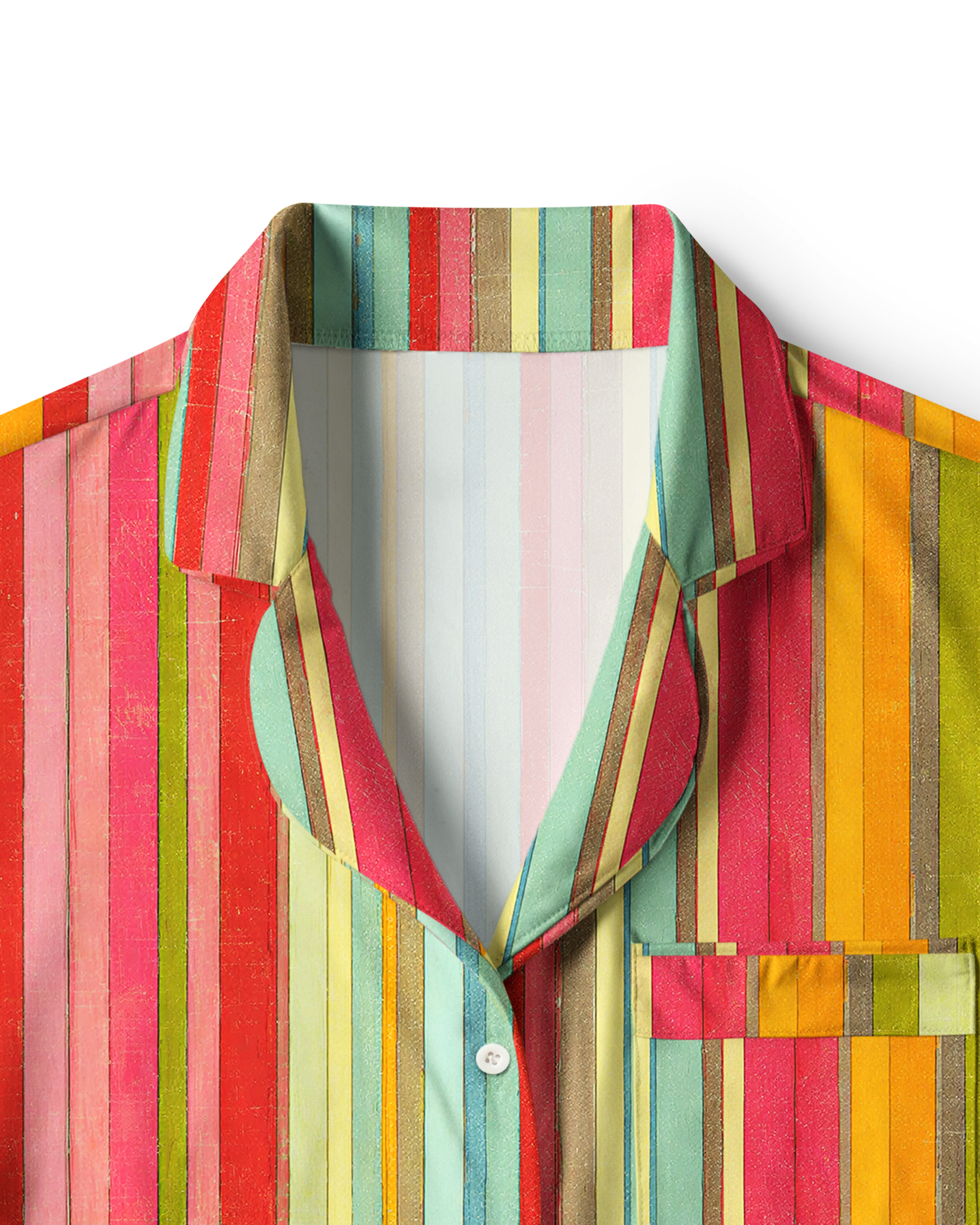 TheRetroTee Pastel Multi Stripe Vintage Pajama Set