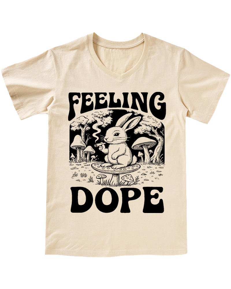 Feeling Dope Cottagecore V-neck T-Shirt