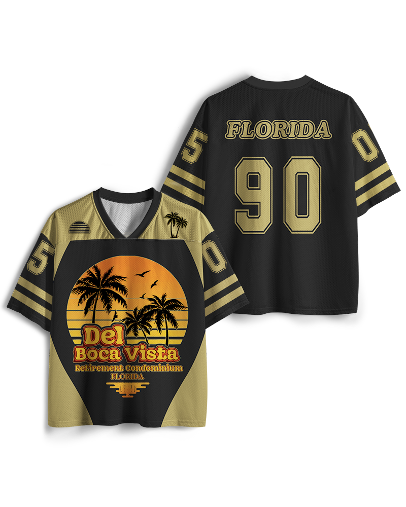 TheRetroTee Del Boca Vista 1990s Mesh Jersey