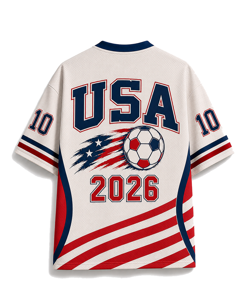 TheRetroTee USA Classic Soccer Mesh Jersey