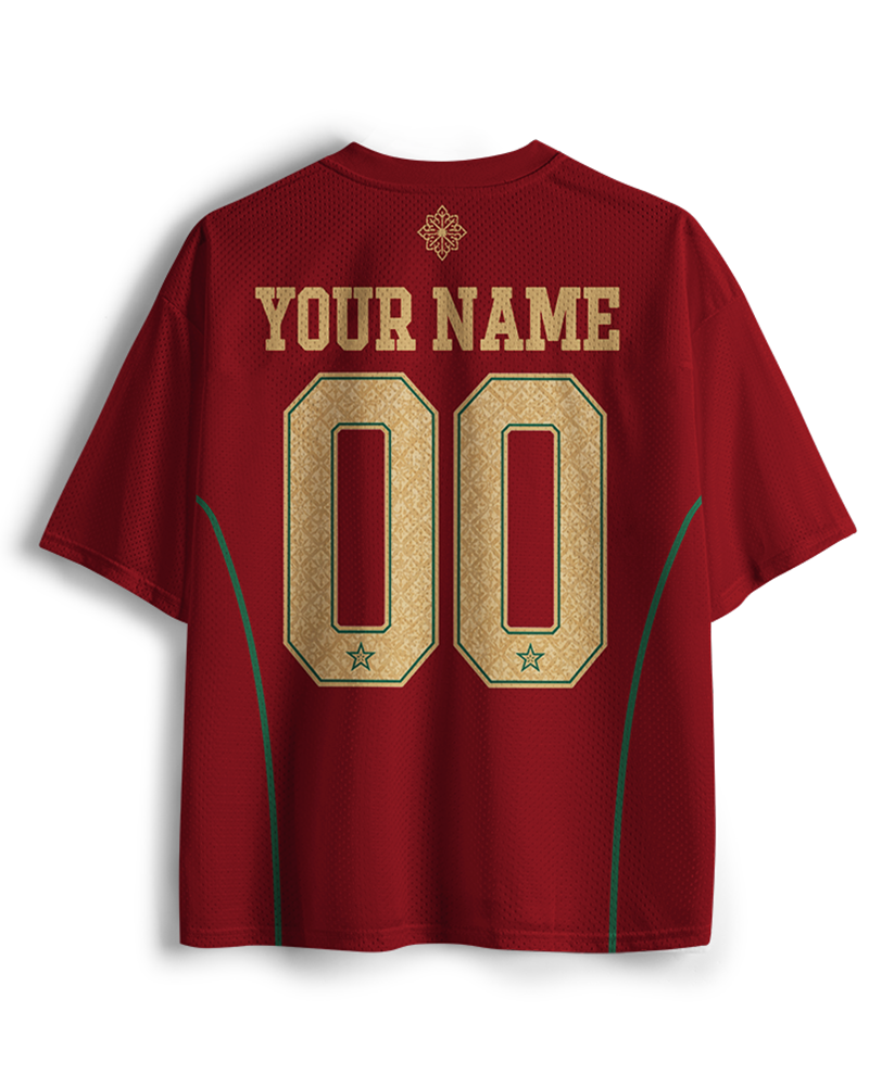 TheRetroTee Personalized Morocco Soccer Mesh Jersey