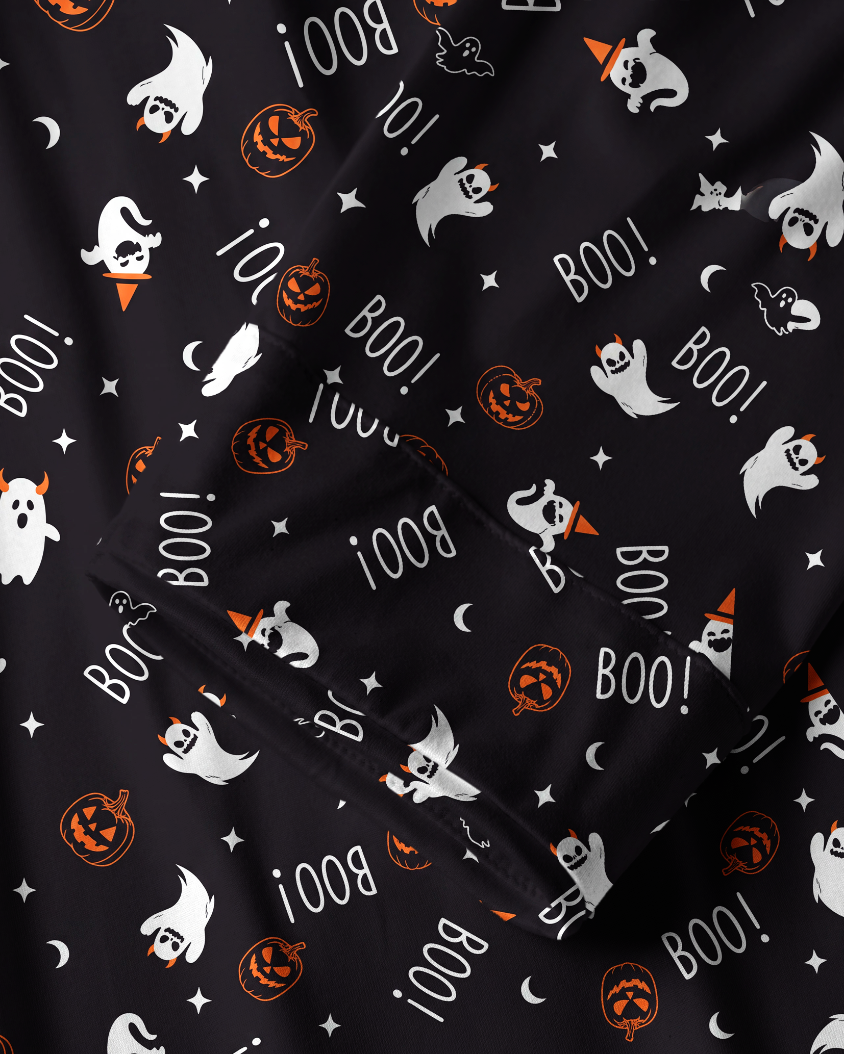 TheRetroTee Boo Ghost Pumpkin Vintage Pajama Set