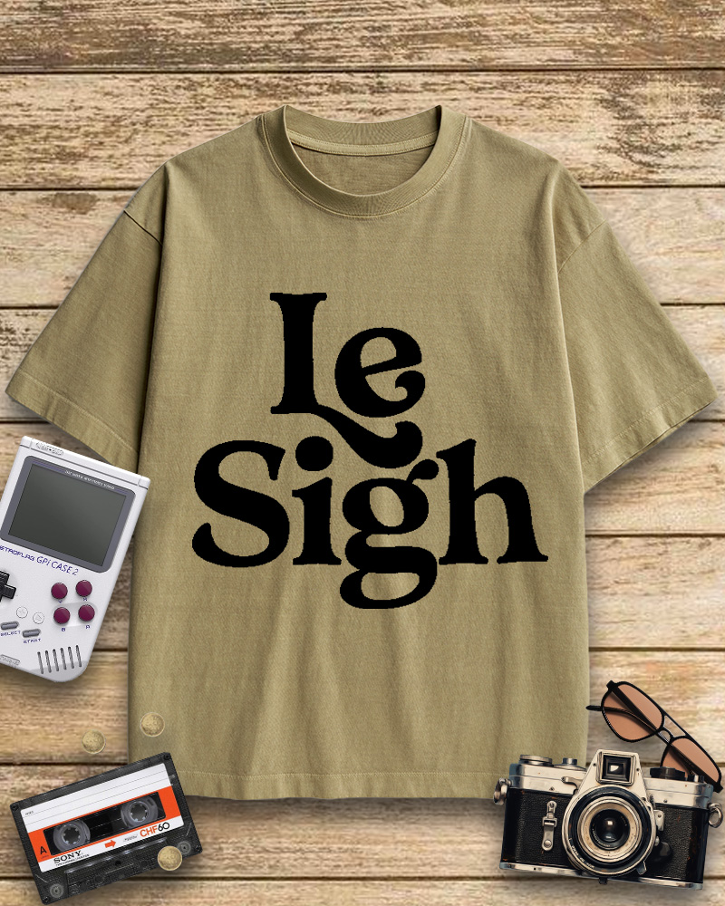 TheRetroTee Le Sigh 1970s Cotton T-Shirt