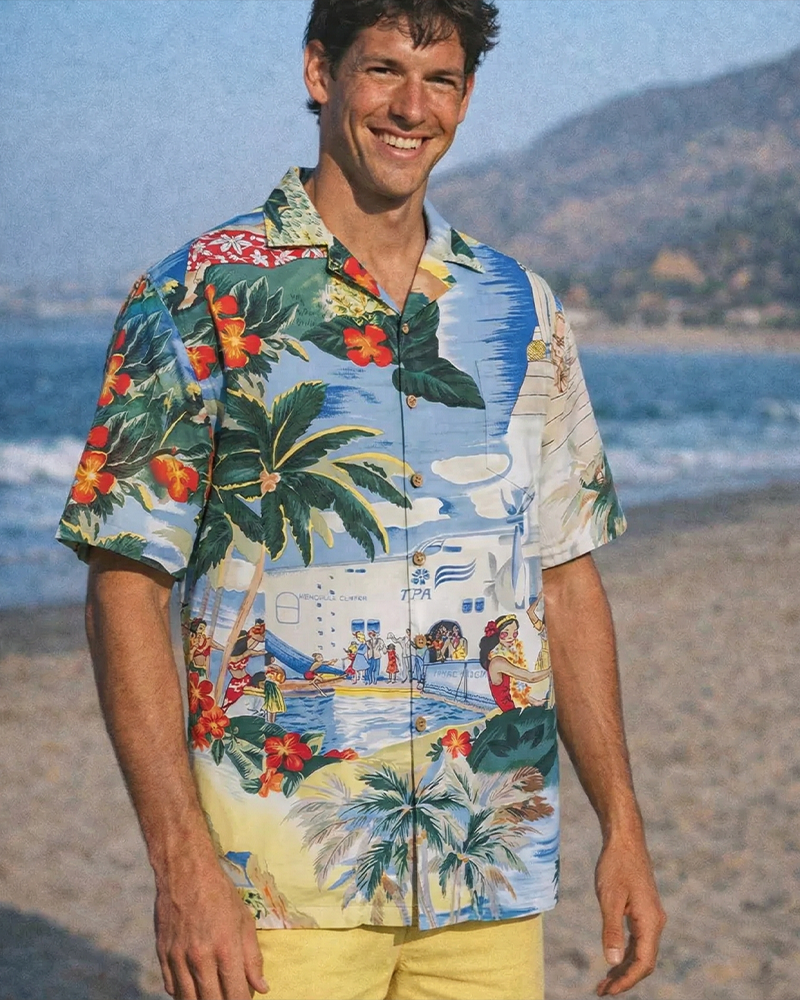 TheRetroTee Transpacific 40's Hawaiian Shirt