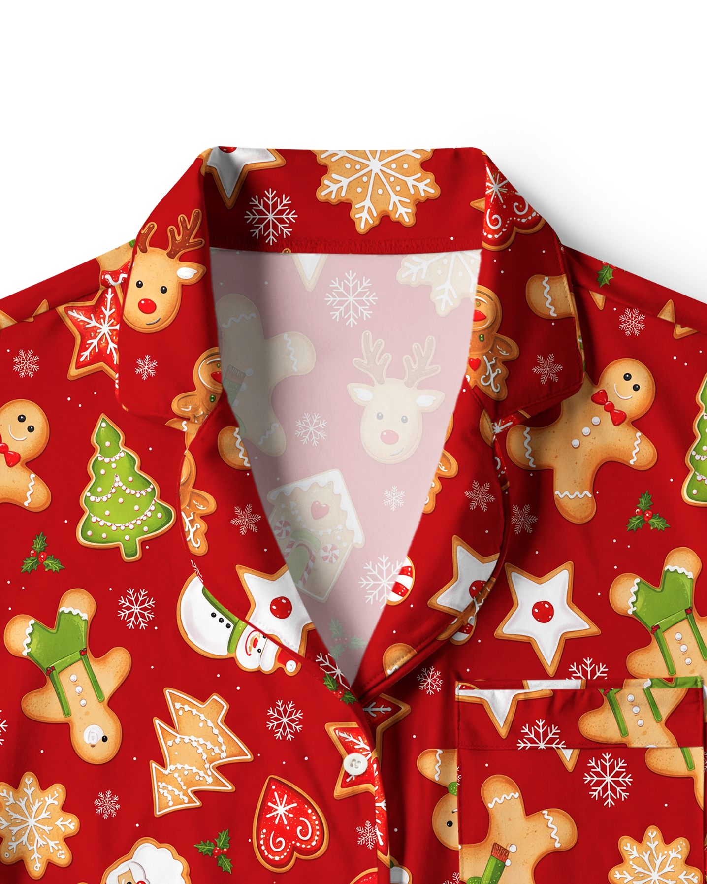 TheRetroTee Gingerbread Cookies  Vintage Pajama Set