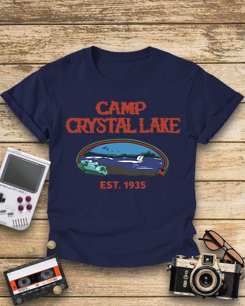 TheRetroTee Friday the 13th Jason Voorhees Horror 1985 Raglan Baseball T-Shirt