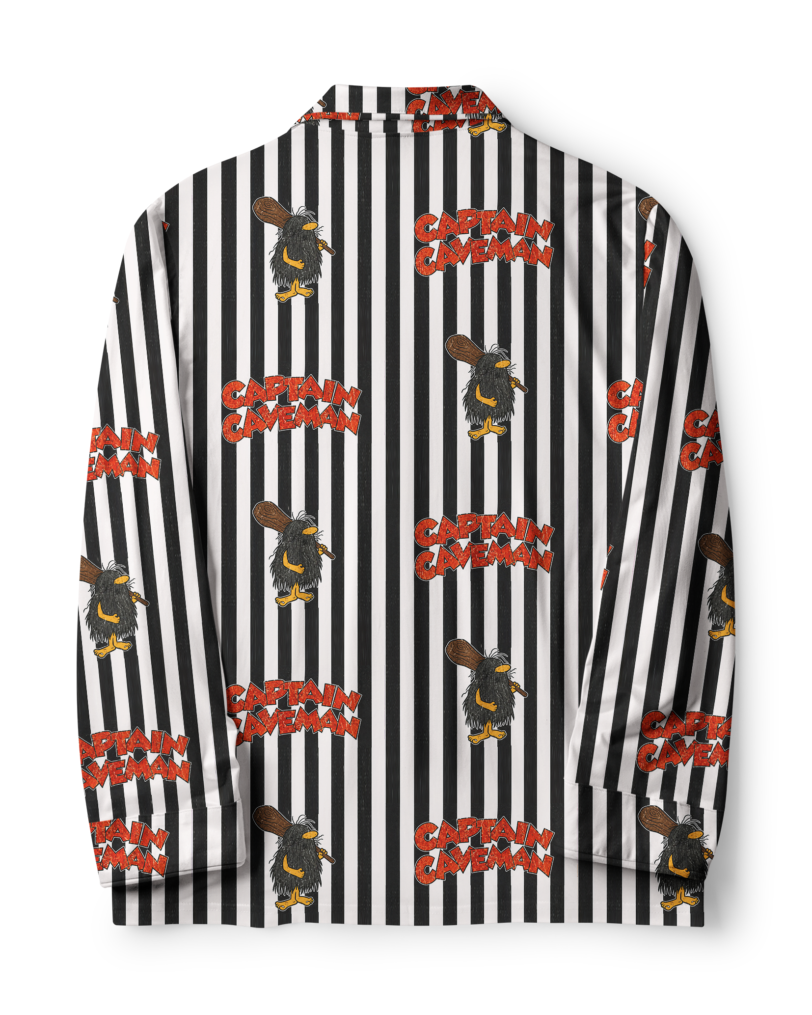 TheRetroTee Captain Caveman Stripe Vintage Pajama Set